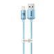 Кабель Baseus Crystal Shine Series Fast Charging Data USB кабель USB To IP 2.4A 1.2m (CAJY001103) Sky Blue 260562 фото 8