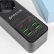 Мережевий Фільтр Proove Power Strip P-03 (3 розетки + 4 USB + 2 Type-C) 2М (PSP342420001) Black 324824 фото 9