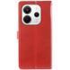 Шкіряний чохол-книжка GETMAN Gallant (PU) для Xiaomi Redmi Note 14 4G (Int. version) Червоний 382438 фото 2