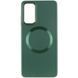 TPU чохол Bonbon Metal Style with MagSafe для Samsung Galaxy A15 4G/5G / M15 5G Зелений / Army Green 325002 фото 2