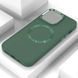 TPU чохол Bonbon Metal Style with MagSafe для Apple iPhone 14 (6.1") Зелений / Pine green 270694 фото 2
