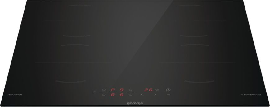 Варильна поверхня Gorenje індукційна, 60см, PowerBoost, TouchControl, чорний (GI6401BSCE) 369646 фото