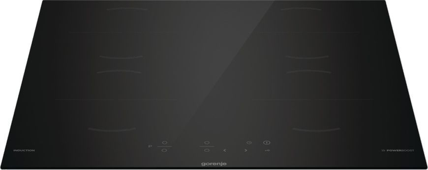 Варильна поверхня Gorenje індукційна, 60см, PowerBoost, TouchControl, чорний (GI6401BSCE) 369646 фото