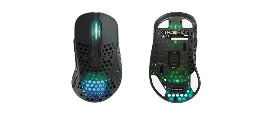 Миша Xtrfy M4, WL/USB-A, RGB, чорний (M4W-RGB-BLACK) 373184 фото