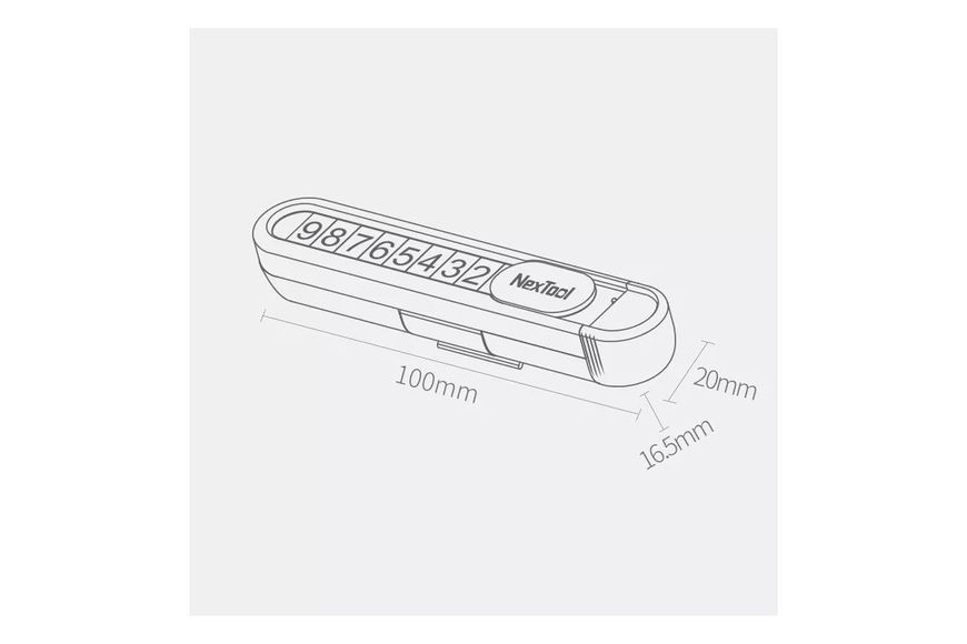 Паркувальна карта багатофункціональна Xiaomi NexTool (NE20140) 273634 фото