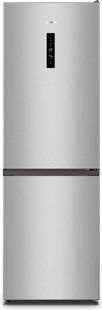 Холодильник Gorenje з нижн. мороз., 185х60х60см, 2 дв., Х- 207л, М- 93л, A+, NoFrost Plus, Fresh zone, дисплей, сірий (NRK619FAS4) 374507 фото