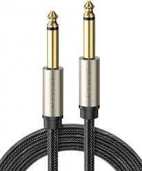 Кабель UGREEN AV128 6.35mm Male To 6.35mm Male Cable 2m (10638) Gray 283257 фото