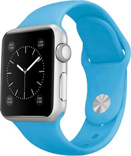 Ремешок Silicone Watch band For Apple Watch 42mm Blue 111970 фото