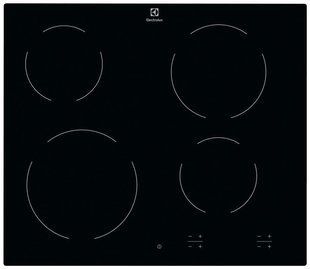 Варильна поверхня Electrolux електрична склокерамічна, 60см, чорний (EHF6240IOK) 370200 фото