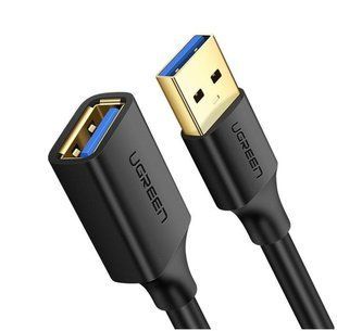 Кабель UGREEN US129 USB 3.0 Extension Male Cable 0.5m (30125) Black 314306 фото