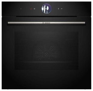 Духова шафа Bosch електрична, 71л, A+, дисплей, конвекція, чорний (HBG7361B1) 370084 фото