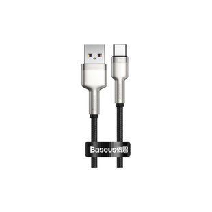 Кабель Baseus Cafule Metal Data Type-C 66W (0.25m) (CAKF000001) Black 271346 фото