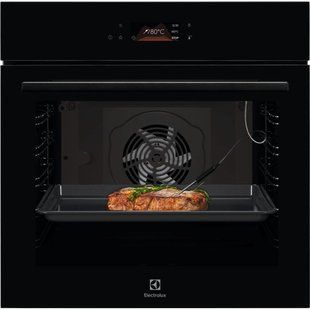 Духова шафа Electrolux електрична, 72л, A+, пара, дисплей, конвекція, телескопічні напрямні, чорний (LOD8C39Z) 381394 фото