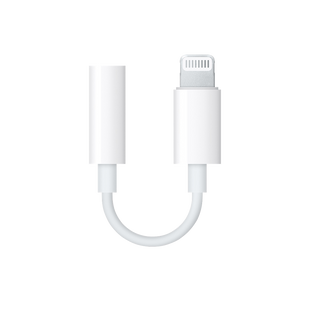 USB кабель адаптер Apple Lightning To 3.5mm Headphones MMX62ZM/A (for IPhone 7) White 75742 фото