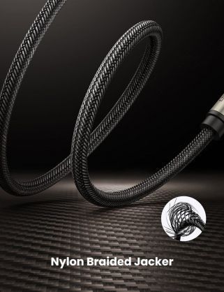 Кабель UGREEN AV128 6.35mm Male To 6.35mm Male Cable 2m (10638) Gray 283257 фото