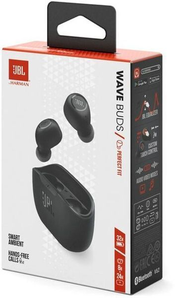 Навушники JBL Wave Buds (JBLWBUDSBLK) Black 265954 фото