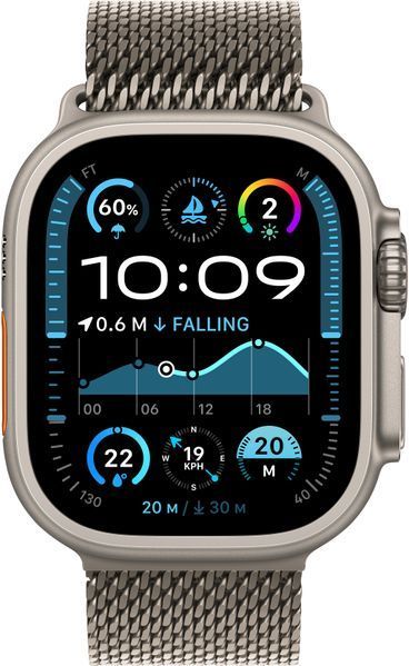Смарт-годинник Apple Watch Ultra 2 GPS + LTE 49mm Natural Titanium Case With Natural Titanium Milanese Loop M MX5R3 323664 фото