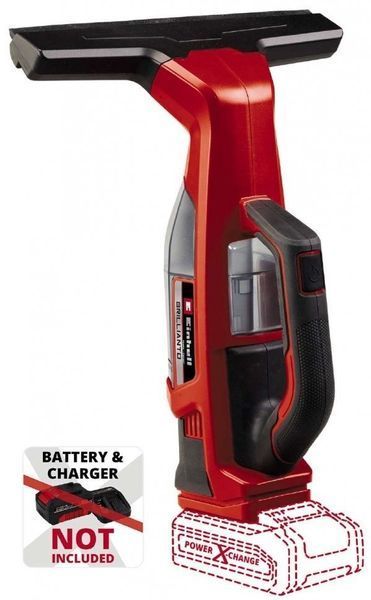 Пилосос акумуляторний Einhell BRILLIANTO віконний, 18В, 280мм, 0.1л, з розпилювачем, 0.74кг, без АКБ і ЗП (3437100) 374293 фото