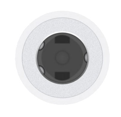 USB кабель адаптер Apple Lightning To 3.5mm Headphones MMX62ZM/A (for IPhone 7) White 75742 фото