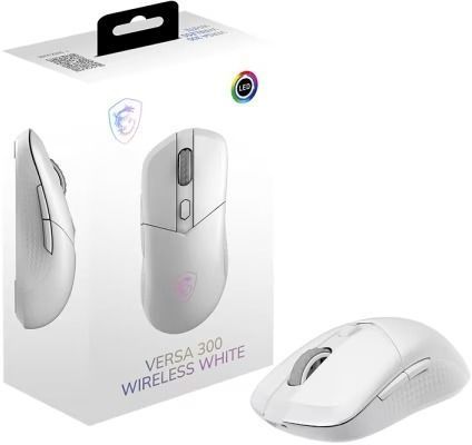 Миша MSI VERSA 300 W WHITE, WIRELESS, RGB, WL, білий 381061 фото