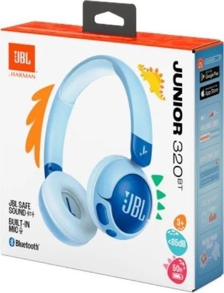 Навушники JBL Junior 320BT (JBLJR320BTBLU) Blue 327674 фото