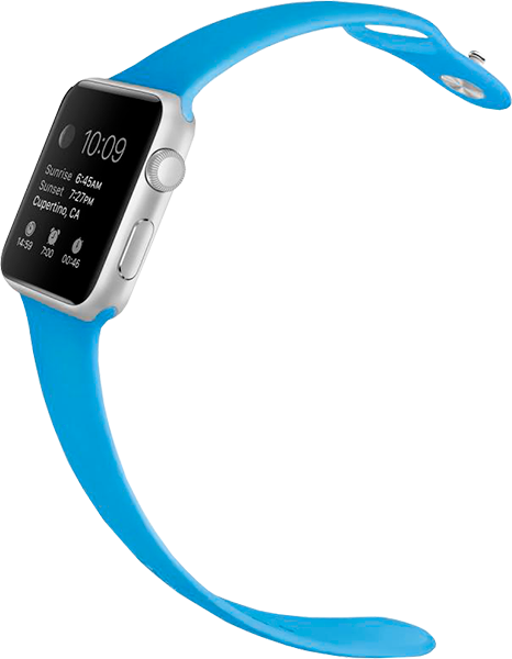Ремешок Silicone Watch band For Apple Watch 42mm Blue 111970 фото