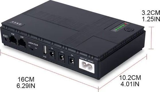 Джерело безперебійного живлення Andes DC1018P 18W 10400mAh 12V/ 9V/5v для роутера 325267 фото