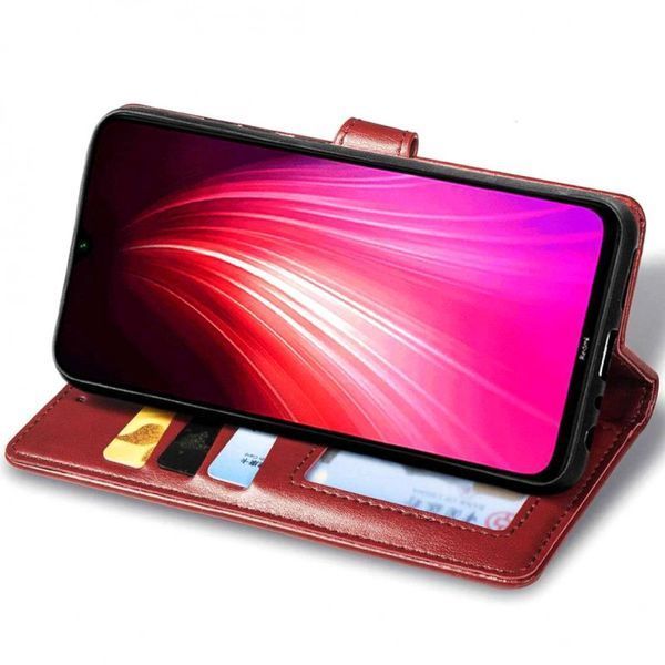 Шкіряний чохол книжка GETMAN Gallant (PU) для Motorola Moto G24 / G04 / E14 Червоний 293661 фото