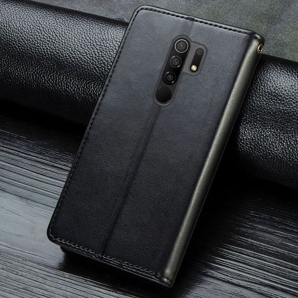 Шкіряний чохол книжка GETMAN Gallant (PU) для Xiaomi Redmi Note 8 Pro Чорний 272423 фото
