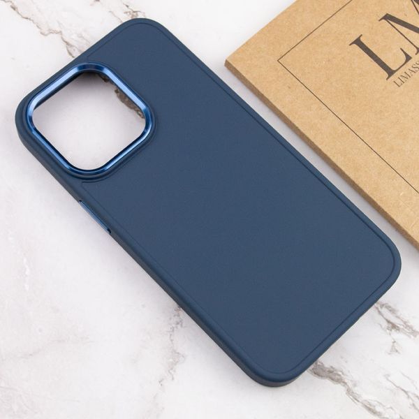 TPU чохол Bonbon Metal Style для Apple iPhone 14 Pro (6.1") Синій / Denim Blue 257173 фото