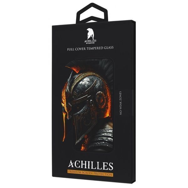 Захисне скло IPhone XS Max/11 Pro Max FULL SCREEN ACHILLES Black 220615 фото