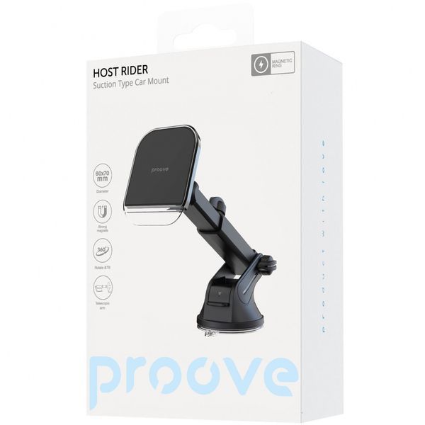 Автомобільний тримач Proove Host Rider Suction Type Car Mount (CHHR00000001) black 361575 фото