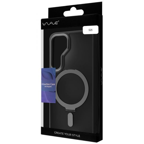 Чохол WAVE Attraction Case with Magnetic Ring Samsung Galaxy S25 white 340492 фото