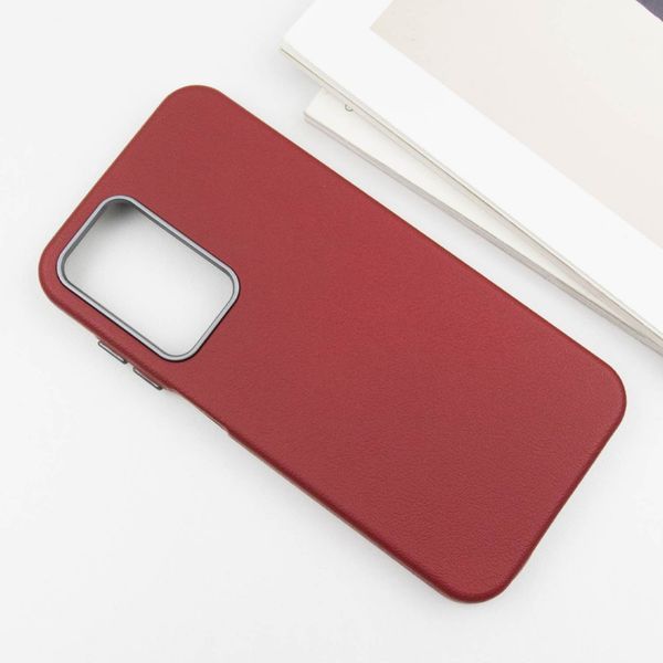 Шкіряний чохол Leather Case Metal Buttons для Samsung Galaxy A25 5G Red 341408 фото