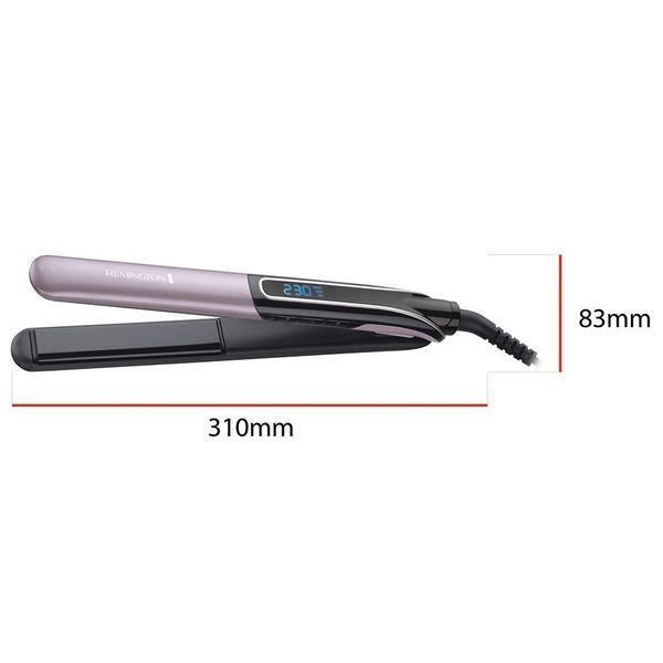 Випрямляч Remington Sleek&Curl Expert, 45Вт, темп.режимів-9, 150-230С, дисплей, кераміка, титан , бузково-чорний (S6700) 368805 фото