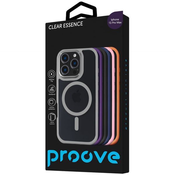 Чохол Proove Clear Essence Case with Magnetic Ring iPhone 13 Pro Max deep purple (PCCEIP13PM04) 346164 фото