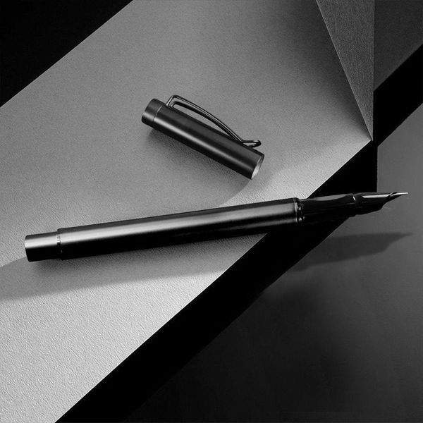 Перова Ручка Xiaomi Youpin Lampo Simple Metal Fountain Pen (3208550) Black 324266 фото