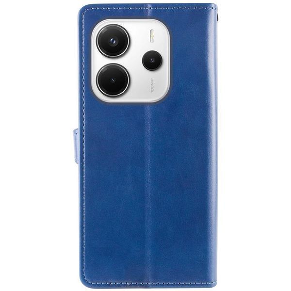 Шкіряний чохол-книжка GETMAN Gallant (PU) для Xiaomi Redmi Note 14 4G (Int. version) Синій 382439 фото