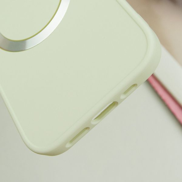 TPU чохол Bonbon Metal Style with MagSafe для Apple iPhone 16 (6.1") Білий / White 322890 фото