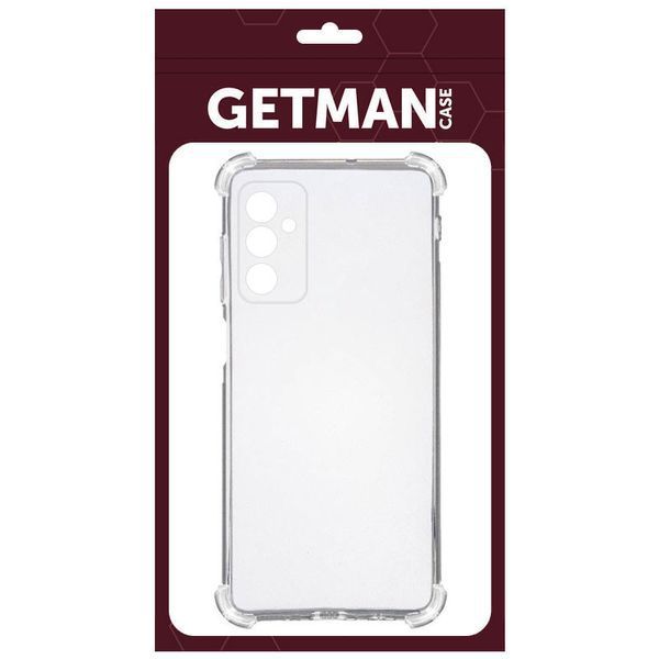 TPU чохол GETMAN Ease logo посилені кути Full Camera для Samsung Galaxy M35 5G Безбарвний (прозорий) 315936 фото