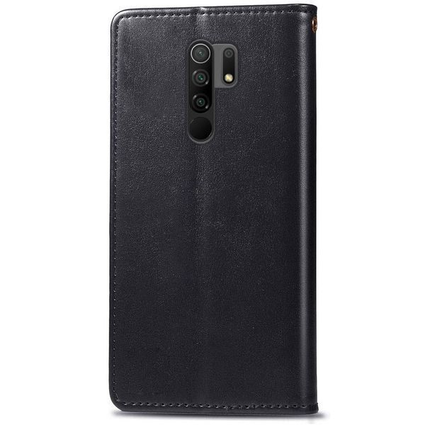 Шкіряний чохол книжка GETMAN Gallant (PU) для Xiaomi Redmi Note 8 Pro Чорний 272423 фото