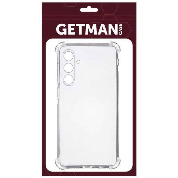 TPU чохол GETMAN Ease logo посилені кути Full Camera для Samsung Galaxy S24 FE Безбарвний (прозорий) 322407 фото