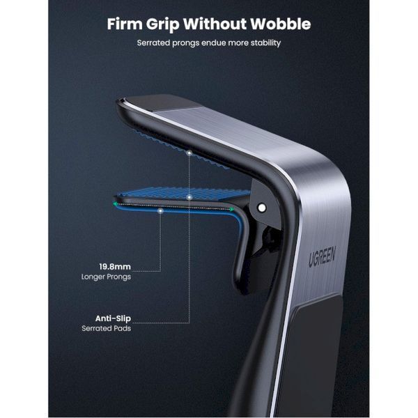 Автомобільний тримач UGREEN LP290 Waterfall-Shaped Magnetic Phone Holder (80712B) Black 314524 фото