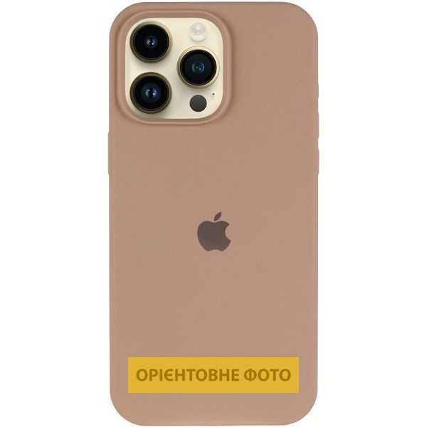 Чохол Silicone Case (AA) Logo with MagSafe для Apple iPhone 17 (6.3") Бежевий / Desert Gold 392989 фото