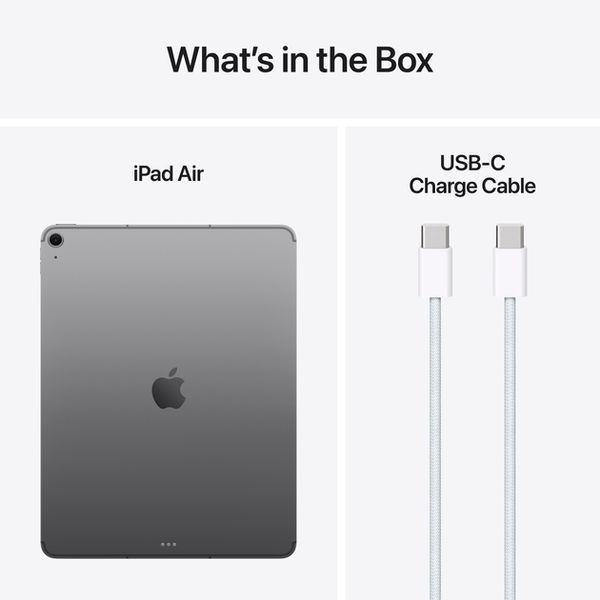 Планшет Apple iPad Air 7 13 (2025) Wi-Fi + LTE 256GB Space Gray 356998 фото