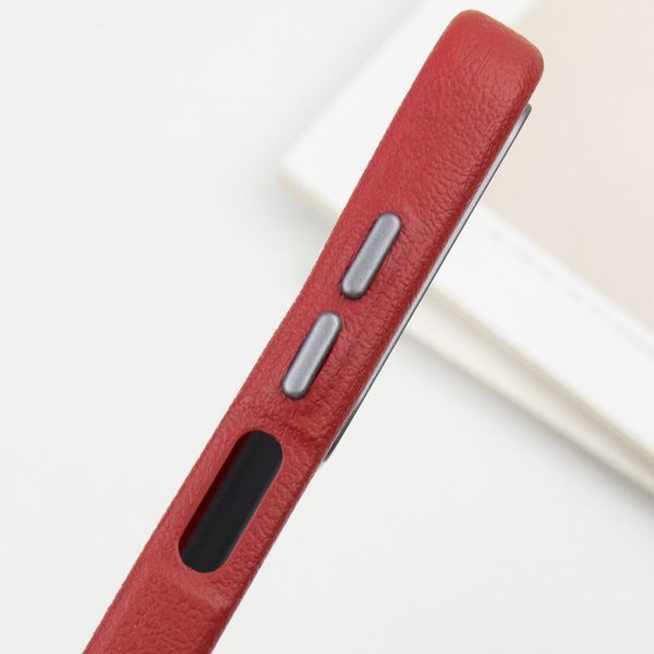 Шкіряний чохол Leather Case Metal Buttons для Samsung Galaxy A25 5G Red 341408 фото