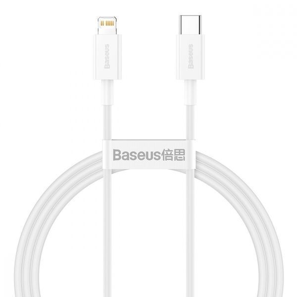 Кабель Baseus Superior Series Type-C/Lightning 20W (CATLYS-A02) White 1m 214757 фото