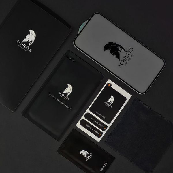 Захисне скло IPhone XS Max/11 Pro Max FULL SCREEN ACHILLES Black 220615 фото