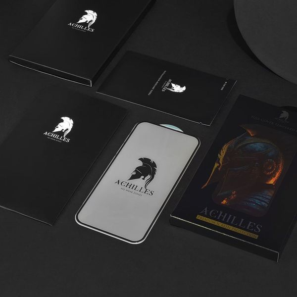 Захисне скло IPhone XS Max/11 Pro Max FULL SCREEN ACHILLES Black 220615 фото
