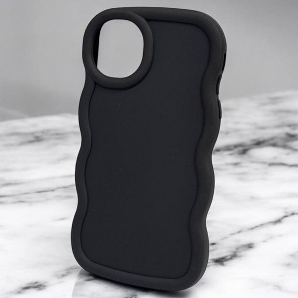 Чохол TPU Ripple для Apple iPhone 15 (6.1") Black 376581 фото